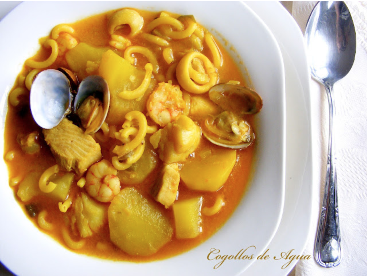 Parrillada de verduras con olla marinera